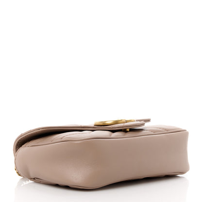 Gucci Calfskin Matelasse Heart GG Marmont 2.0 Coin Purse On A Chain Porcelain Rose 4 of 10