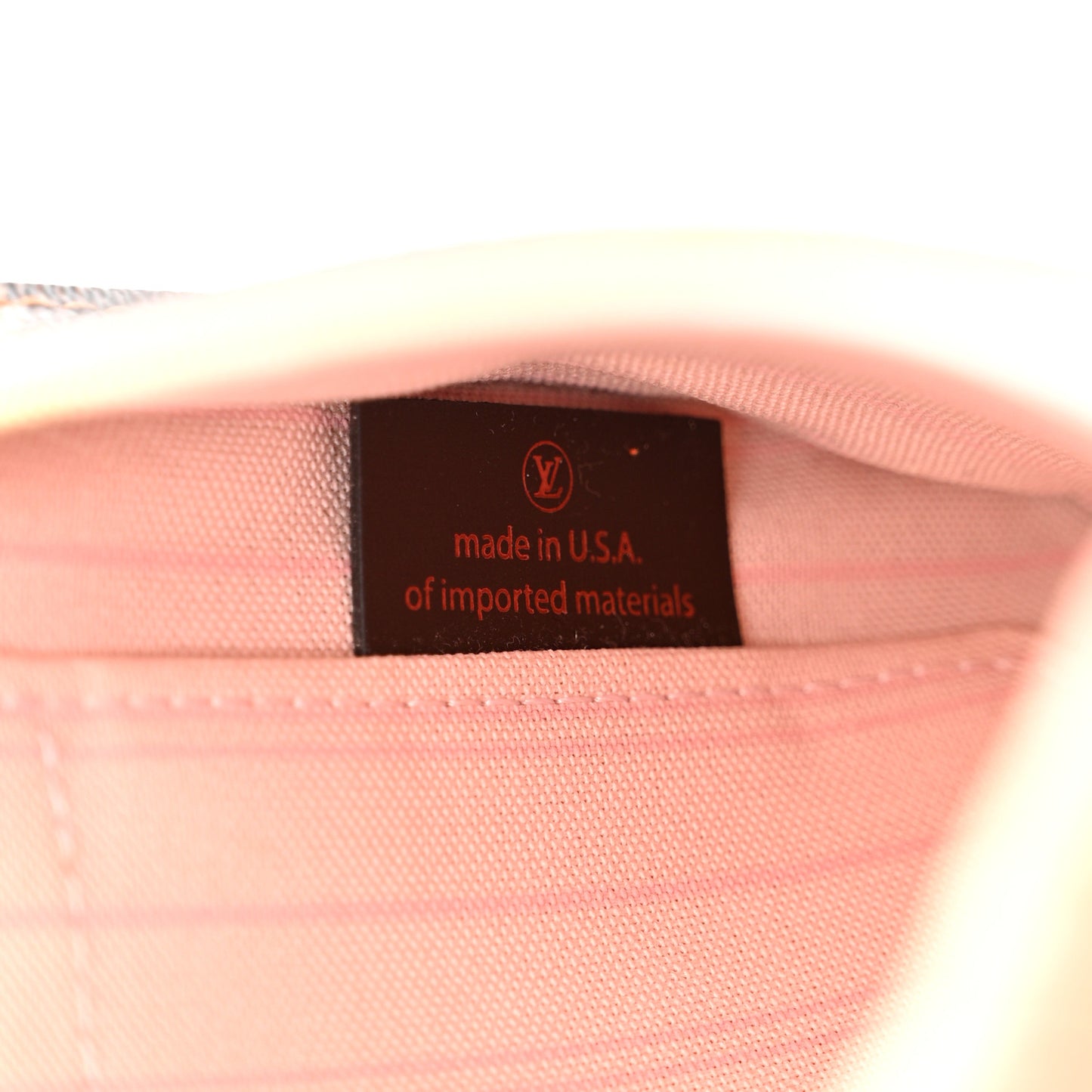 Damier Ebene Neverfull MM GM Pochette Rose Ballerine