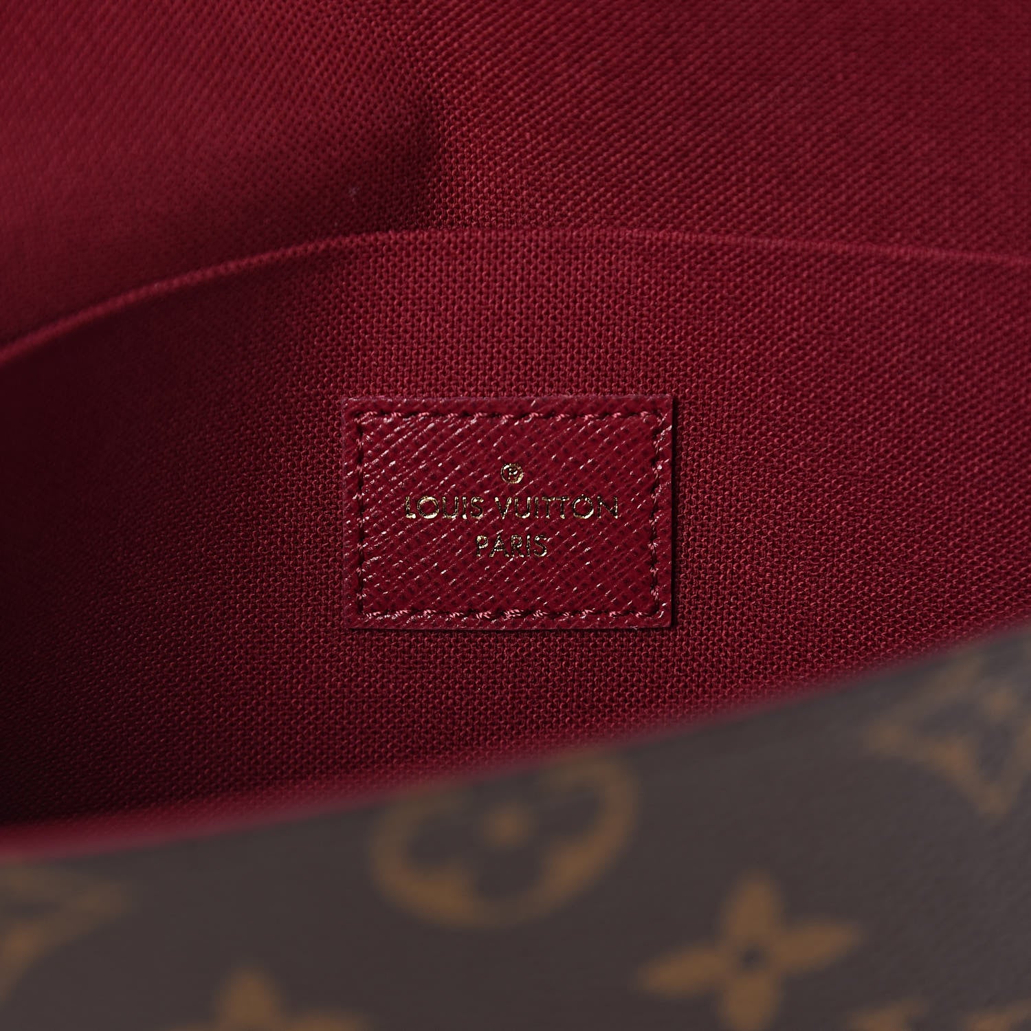 Louis Vuitton Monogram Pochette Felicie Chain Wallet Fuchsia 7 of 12