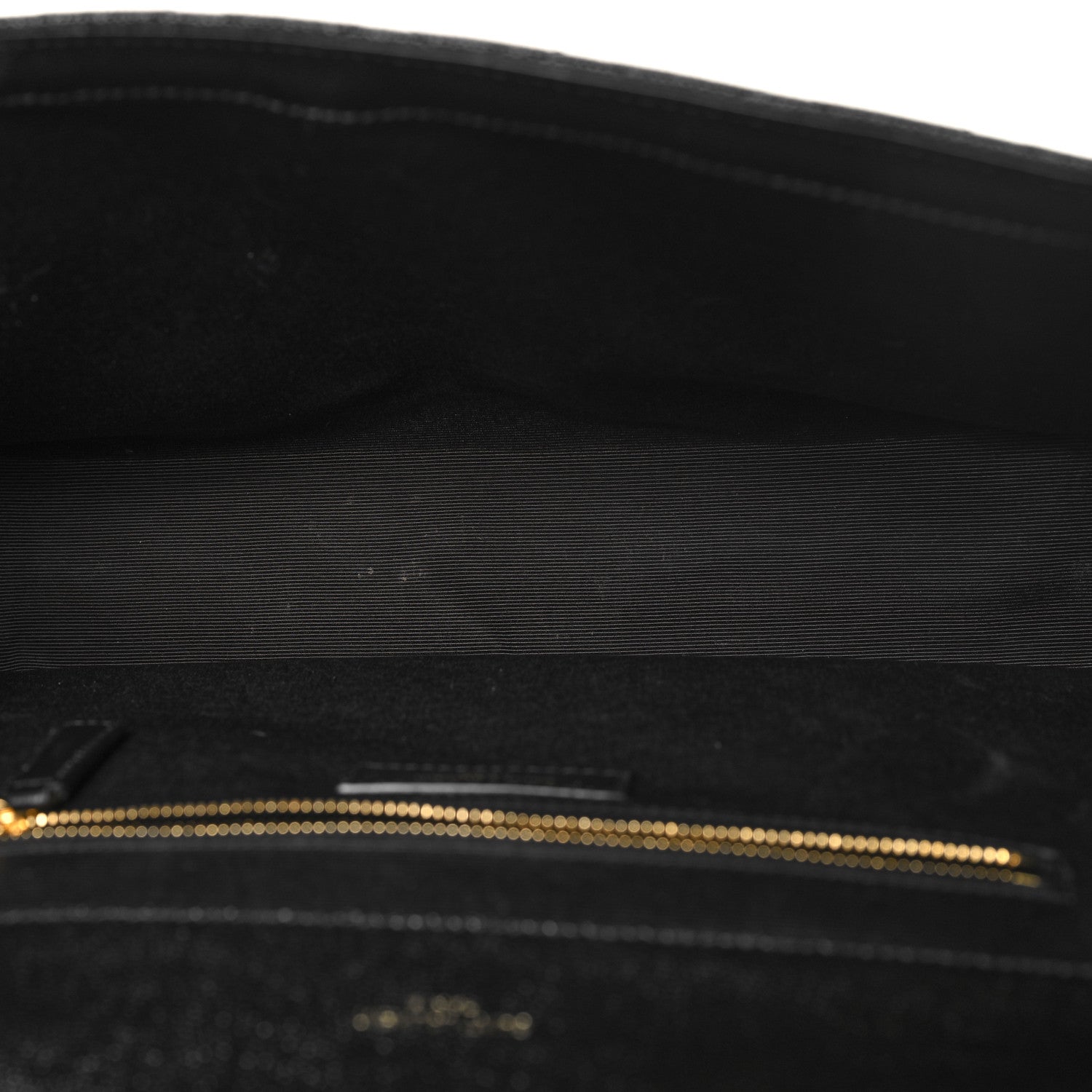 Saint Laurent Grain De Poudre Textured Mixed Matelasse Large Triquilt Monogram Satchel Black 5 of 9
