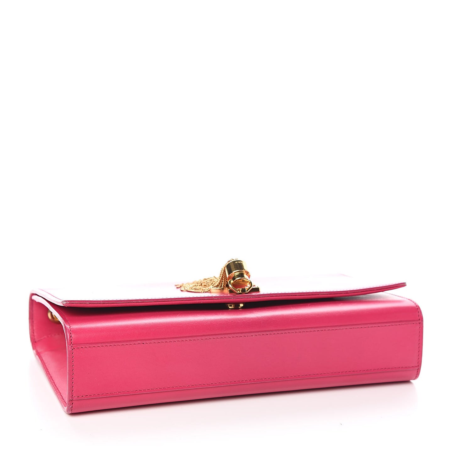 Smooth Calfskin Medium Classic Monogram Kate Tassel Satchel Fuchsia