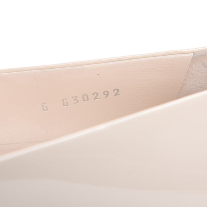 Chanel Patent Calfskin Pearl Cap Toe Flats 39.5 Light Beige Black 18 of 20