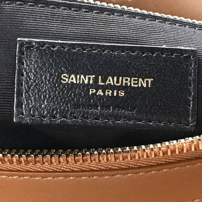 Saint Laurent Suede Y Quilted Monogram Medium Loulou Chain Satchel Cinnamon 6 of 9