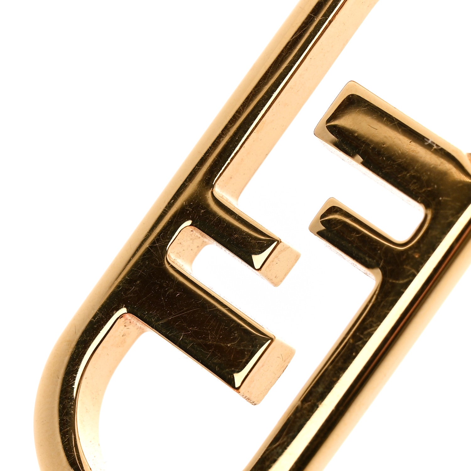 Fendi Metal O'Lock Belt 75 30 Gold 3 of 3