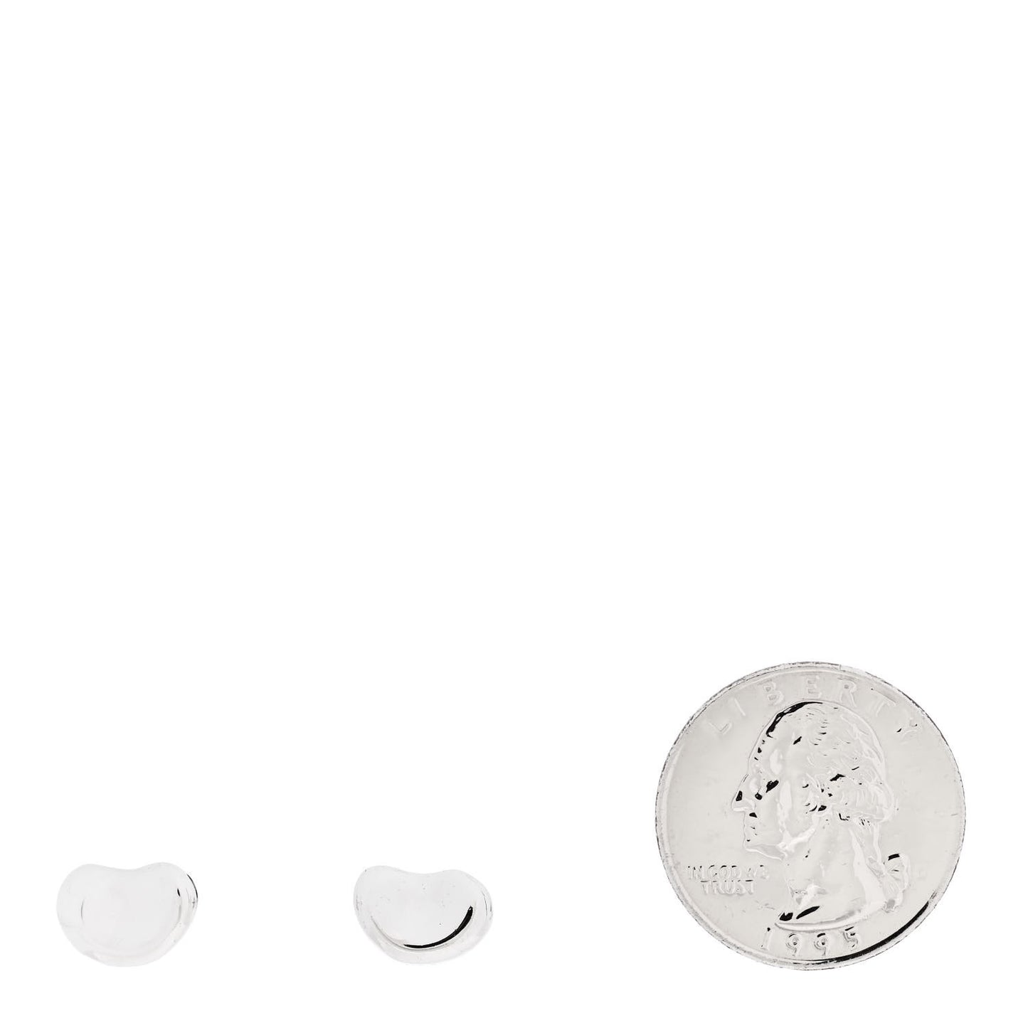 Sterling Silver 11mm Elsa Peretti Bean Earrings