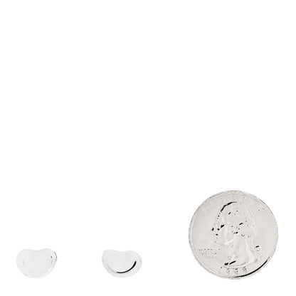 Tiffany Sterling Silver 11mm Elsa Peretti Bean Earrings 2 of 4
