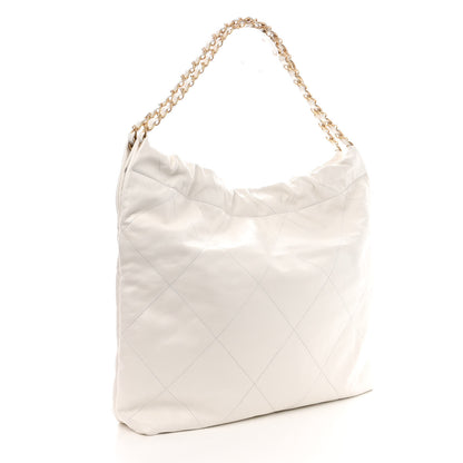 Chanel Shiny Calfskin Quilted Chanel 22 White 4 of 12