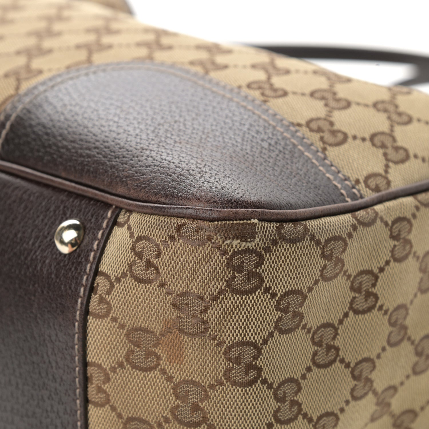 Gucci Monogram Large Princy Tote Dark Brown 11 of 17