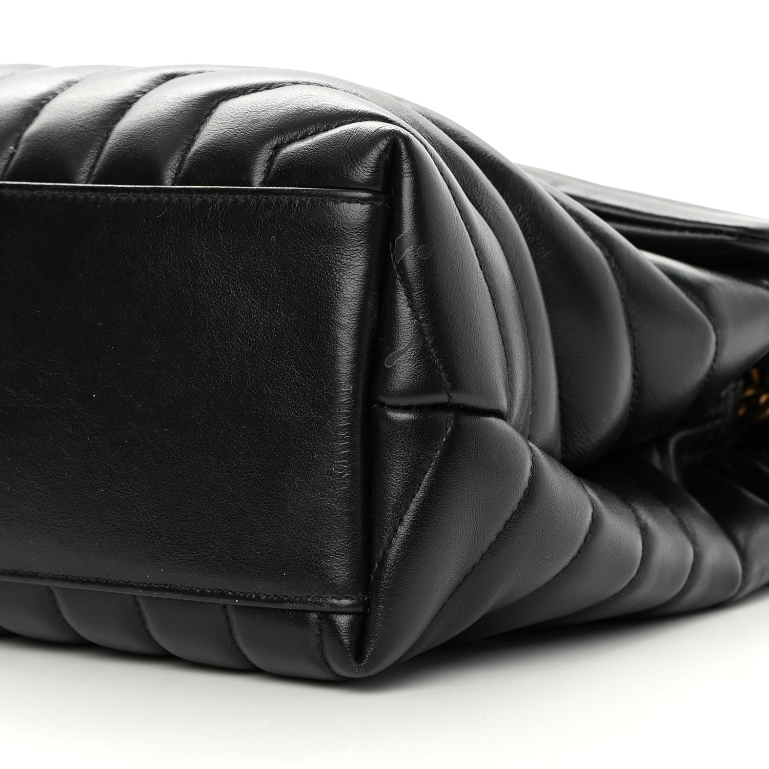 Saint Laurent Calfskin Y Quilted Monogram Medium Loulou Chain Satchel Black 10 of 16