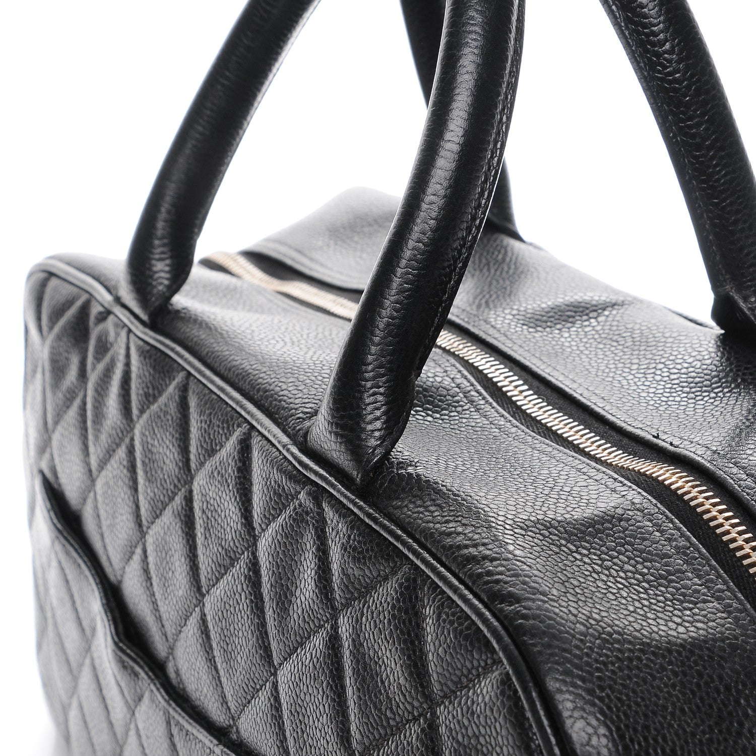 Chanel Caviar Quilted Large Bowler Black 9 of 12