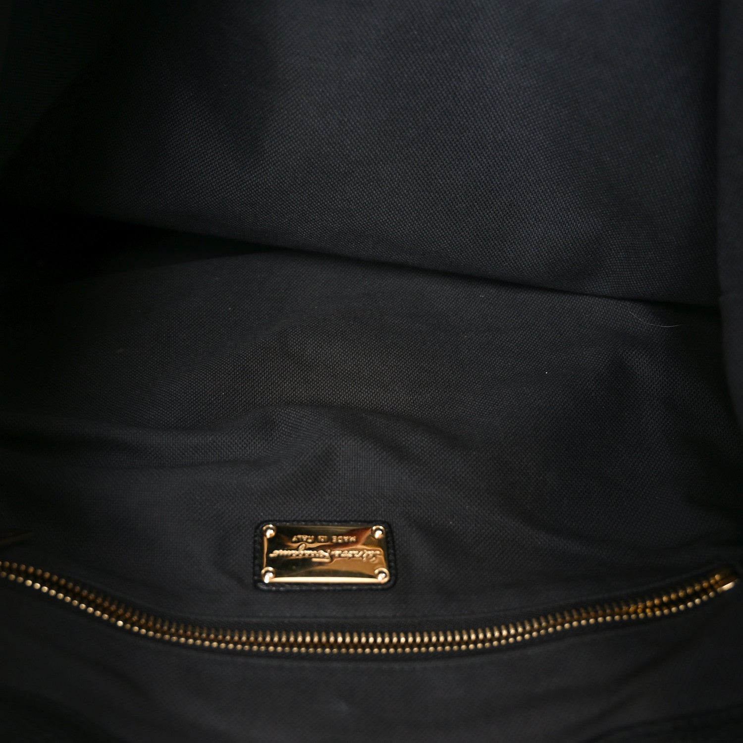 Salvatore Ferragamo Calfskin Large Mika Tote Black 5 of 10