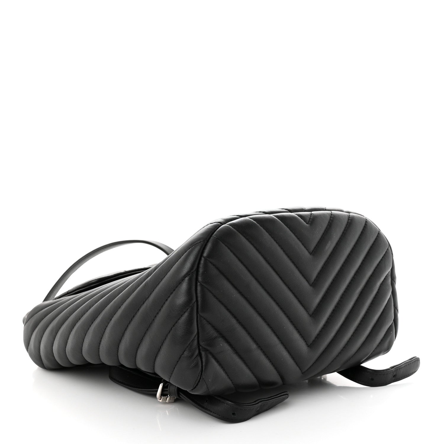 Chanel Calfskin Chevron Quilted Small Urban Spirit Backpack Black 4 of 10