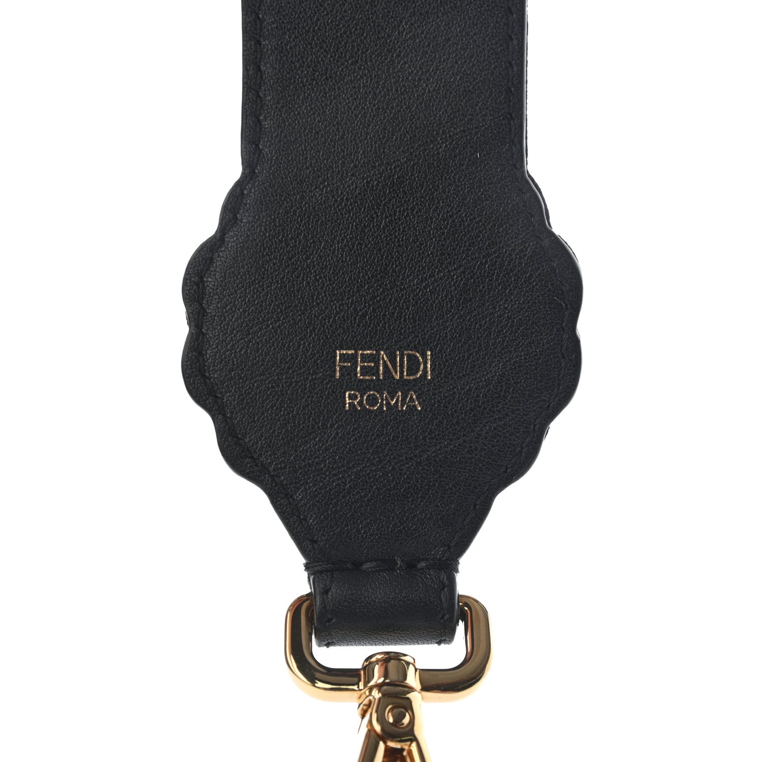 Fendi Velvet Vitello Dolce Fun Fair Embroidered Strap You Tobacco Multicolor 4 of 4