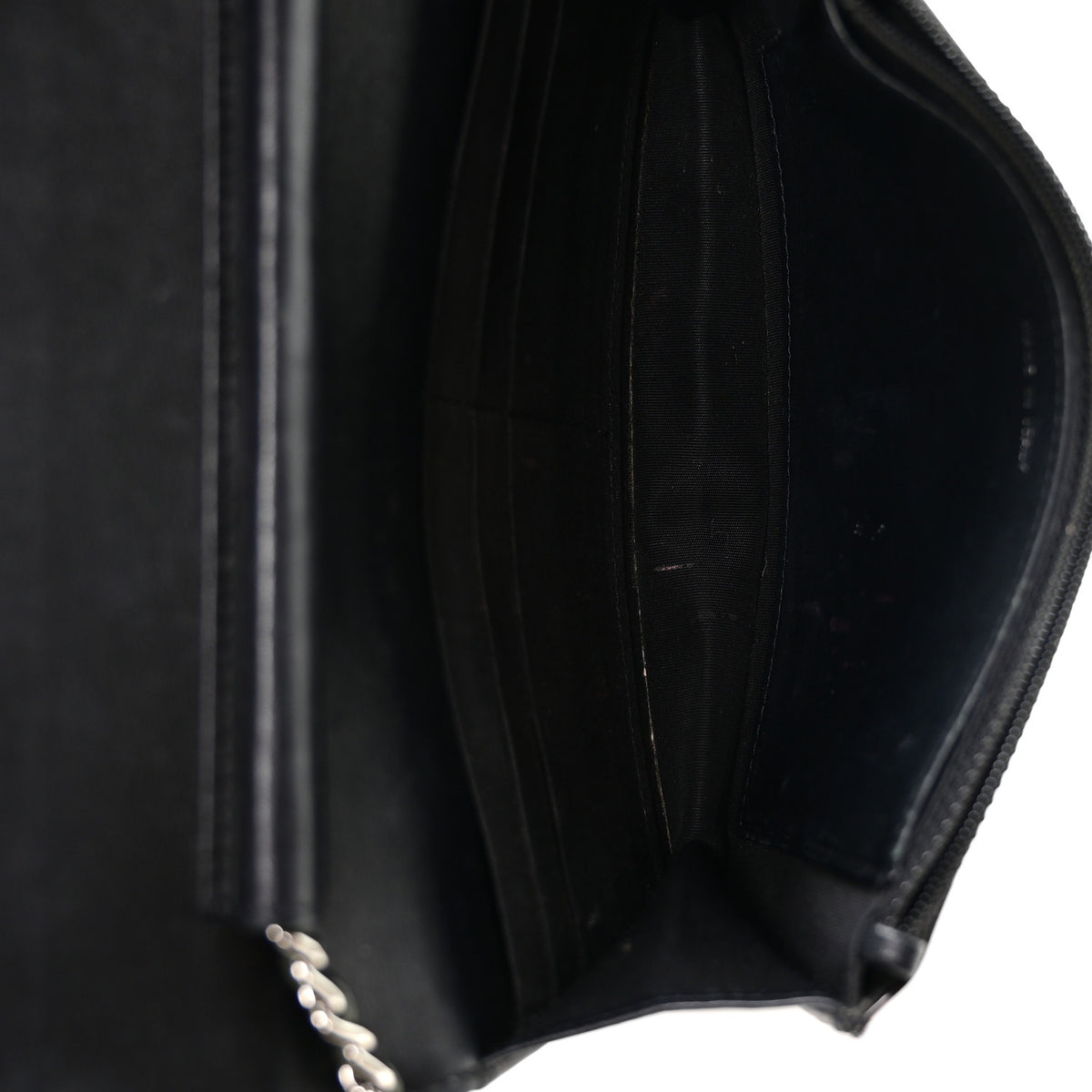 Patent Quilted Brilliant Wallet On Chain WOC Bordeaux Clair
