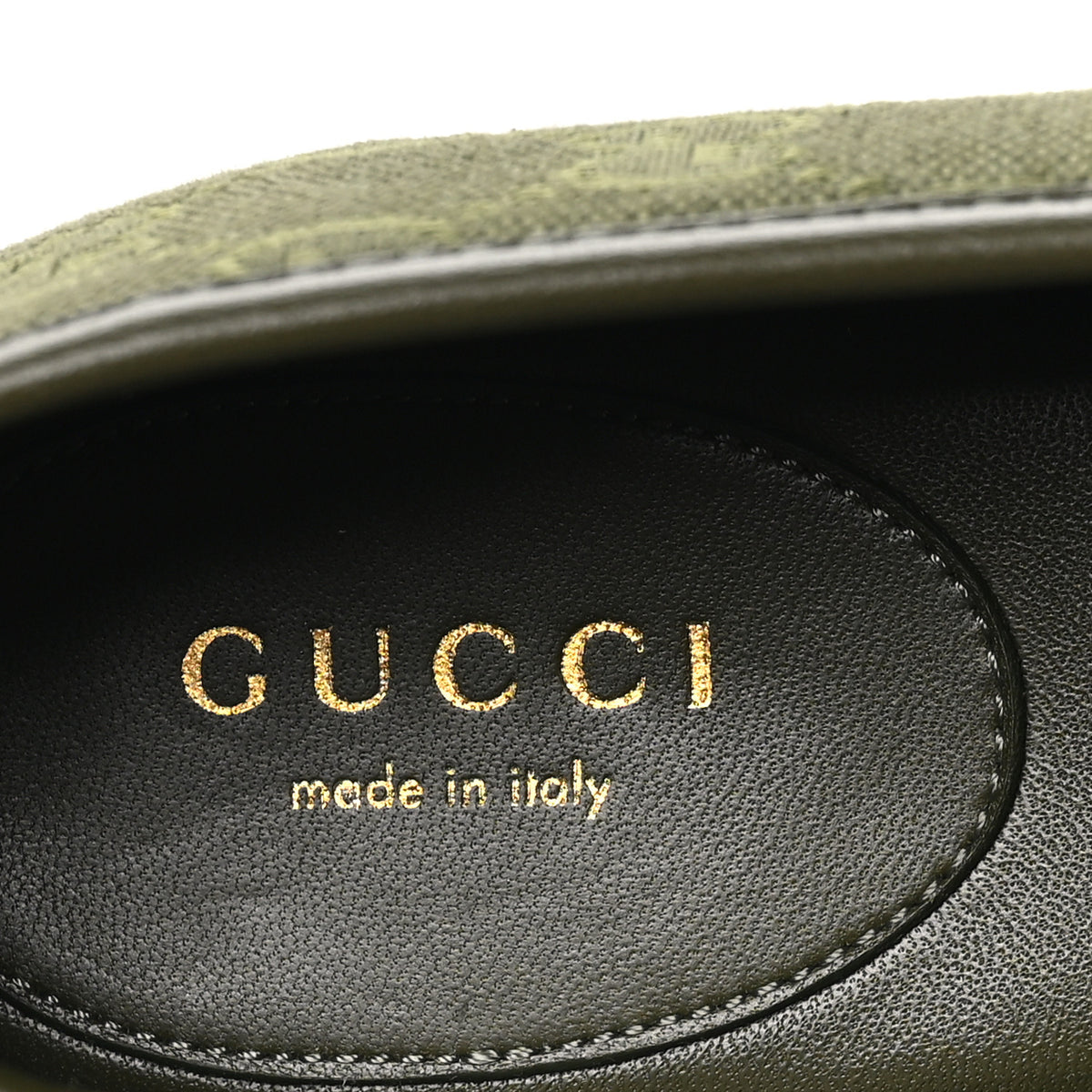 Gucci GG Monogram Horsebit Bow Ballet Flats 39 Green 8 of 10