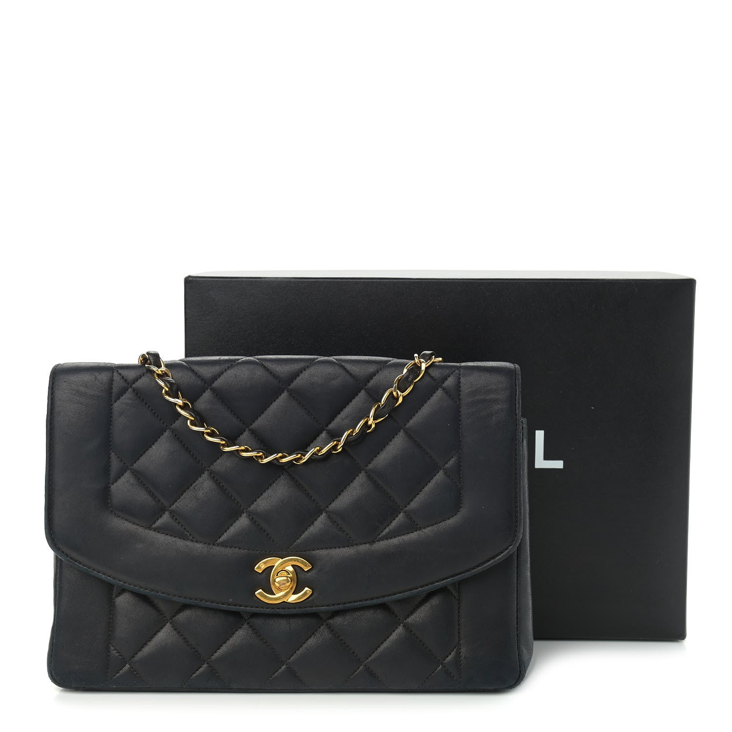 Chanel Lambskin Quilted Medium Single Flap Black 14 of 14
