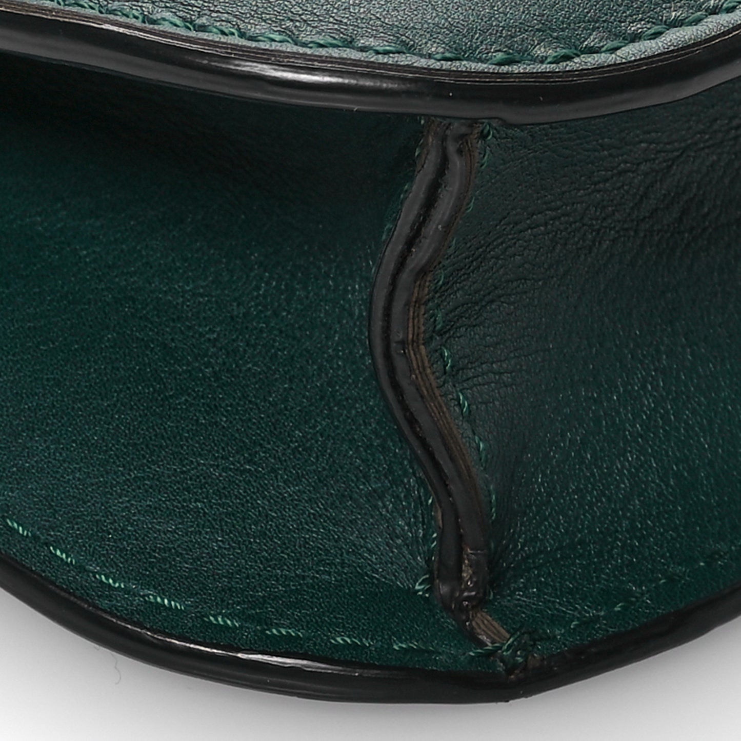 Vitello Small Glam Lock Rockstud Flap Light Emerald