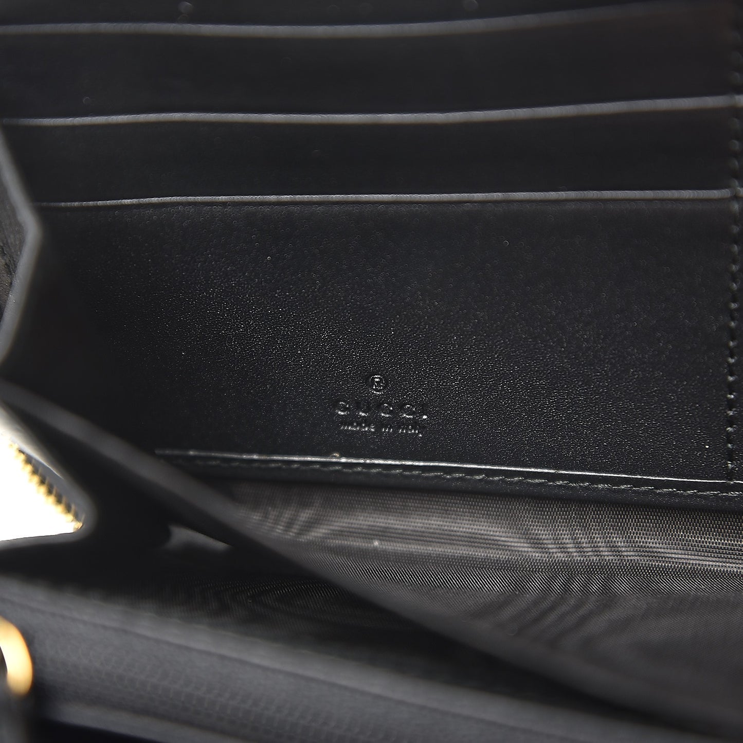 GG Supreme Monogram Bees Zip Around Wallet