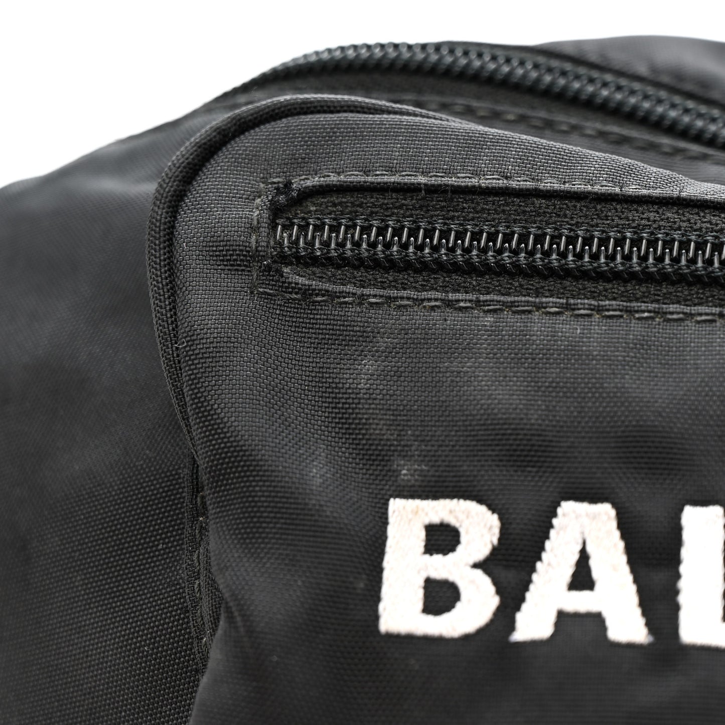 Recycled Sport Nylon Logo Embroidered Wheel Beltpack Black