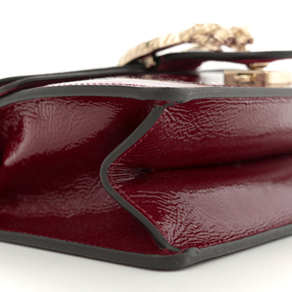 Gucci Crinkled Patent Small Dionysus Top Handle Bag Rosso Ancora Red 8 of 9