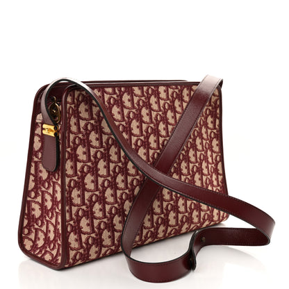 Christian Dior Monogram Shoulder Bag Red 3 of 10