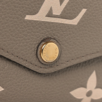 Louis Vuitton Empreinte Monogram Giant Sarah Wallet Tourterelle Creme 7 of 10