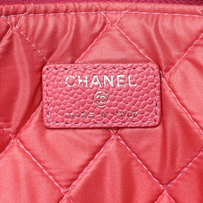 Chanel Caviar Quilted Large Cosmetic Case Rose Pink 6 of 11