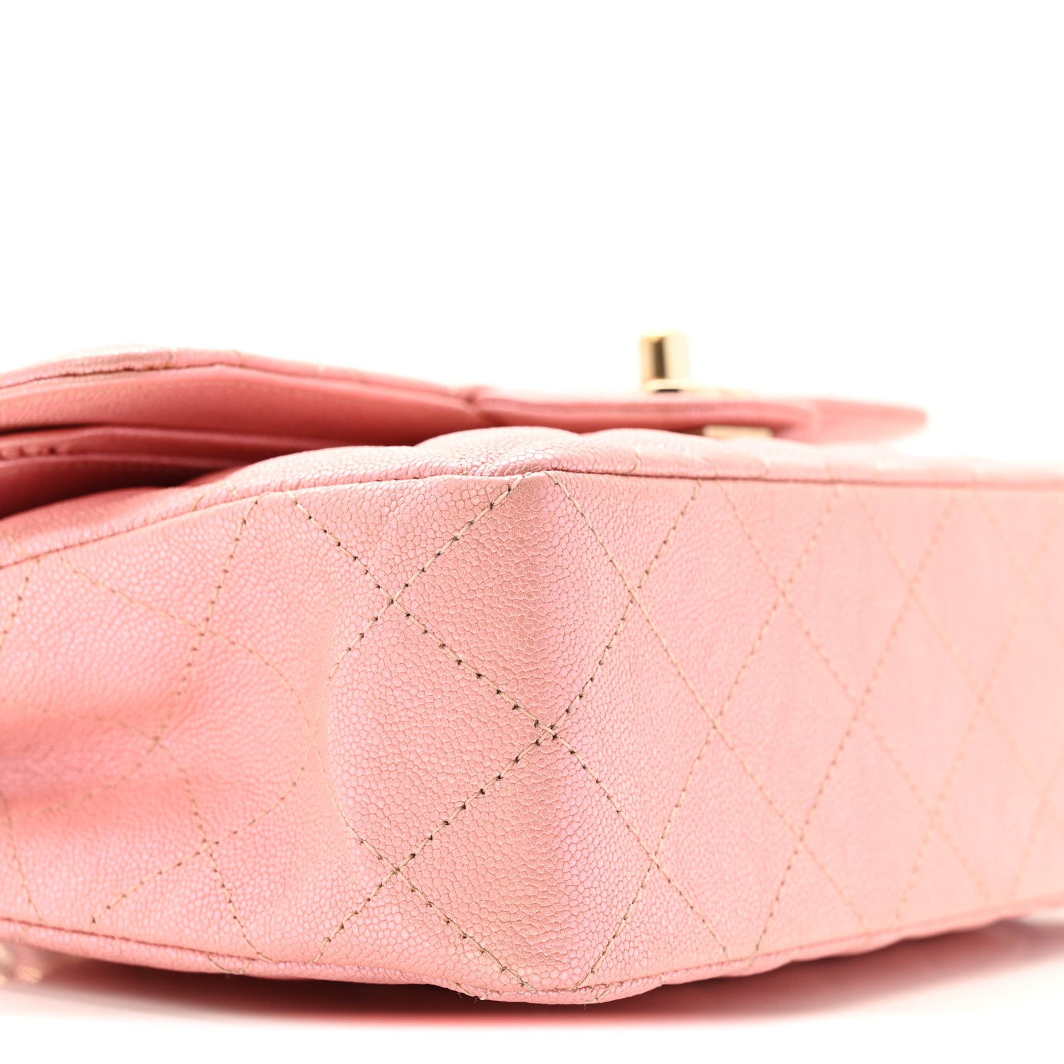 Chanel Iridescent Caviar Quilted Small Double Flap Pink 9 of 12