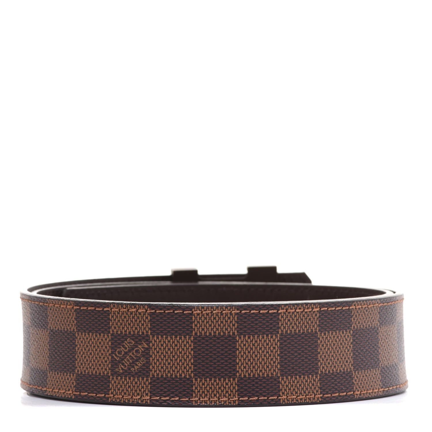 Louis Vuitton Damier Ebene 40mm LV Initiales Belt 85 34 2 of 7