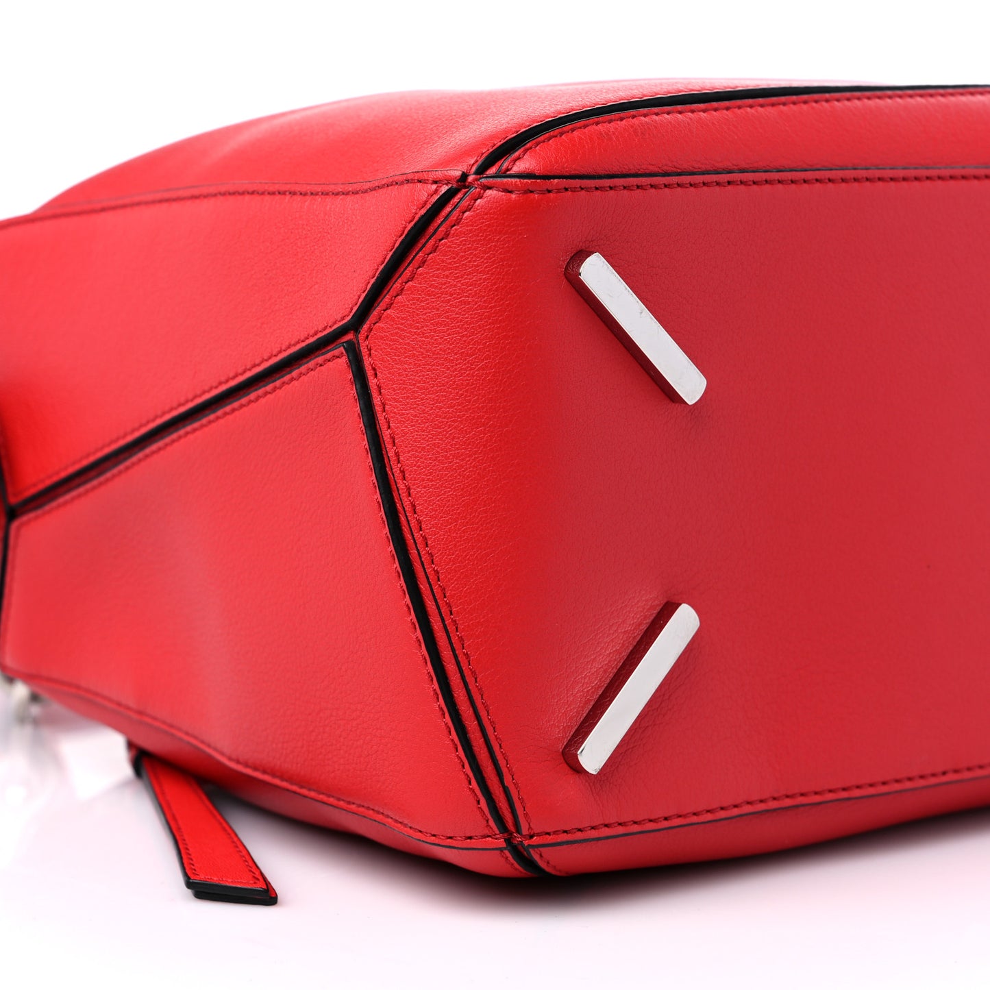 Calfskin Medium Puzzle Bag Scarlet