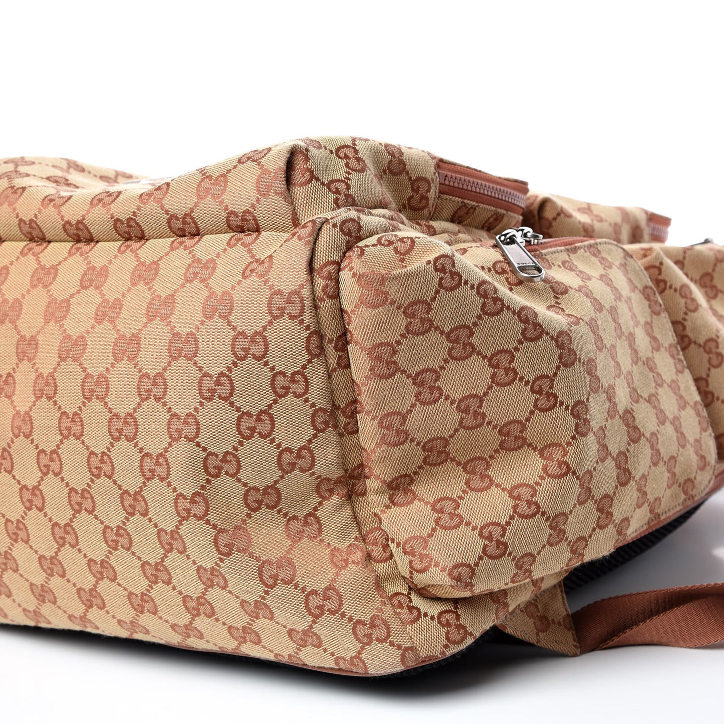 X MLB GG Monogram LA Dodgers Large Backpack Beige Ruggine Ivory