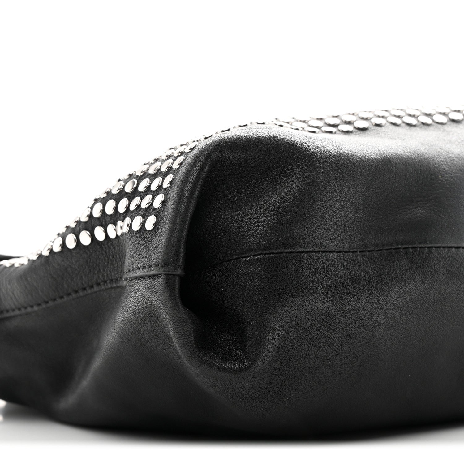 Burberry Calfskin Studded Dalston Shoulder Bag Black 10 of 12