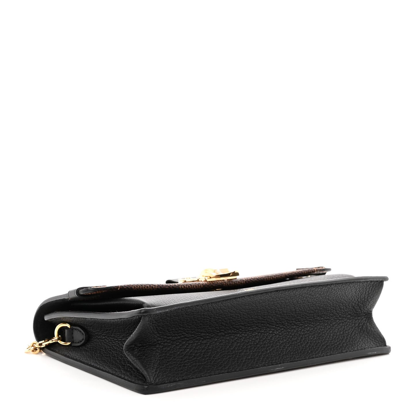 Damier Ebene Vavin Chain Wallet Black