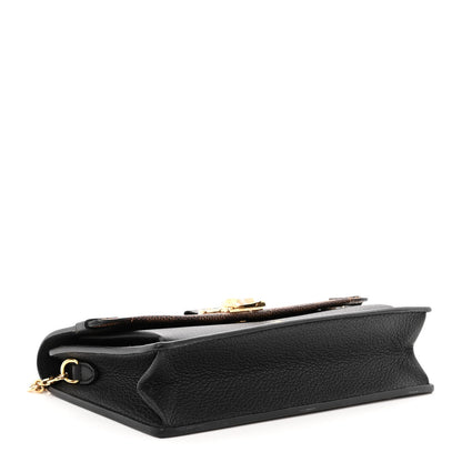 Louis Vuitton Damier Ebene Vavin Chain Wallet Black 4 of 9