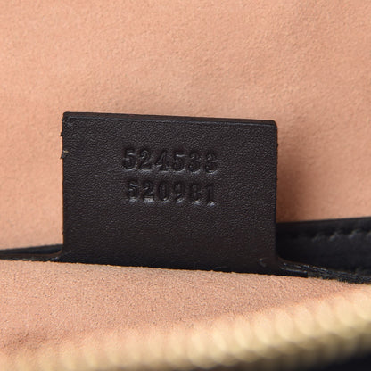 Gucci Suede Patent GG Web Medium Ophidia Top Handle Dome Bag Black 8 of 8