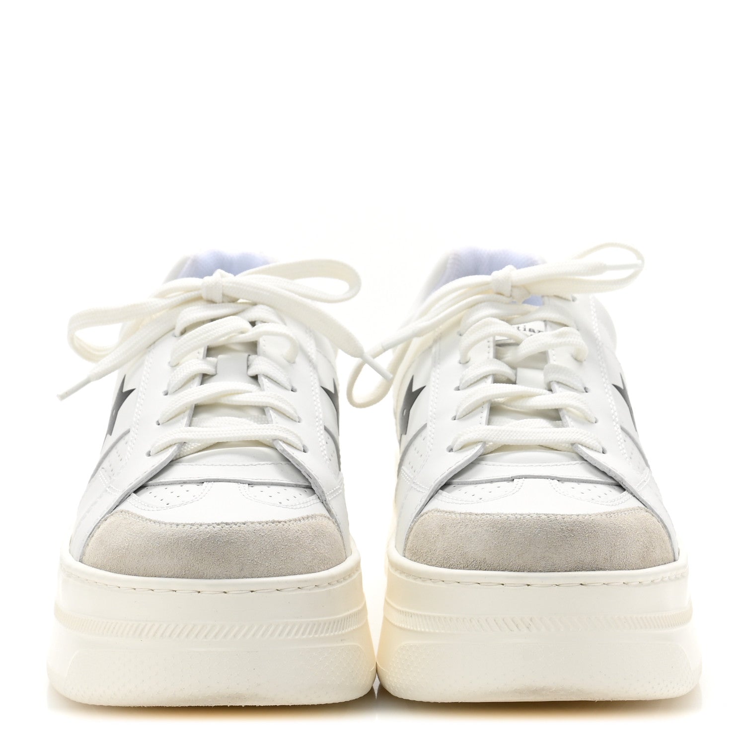 Christian Dior Calfskin Suede Dior Star Ors Platform Sneakers White Black 38.5 White Black 3 of 9