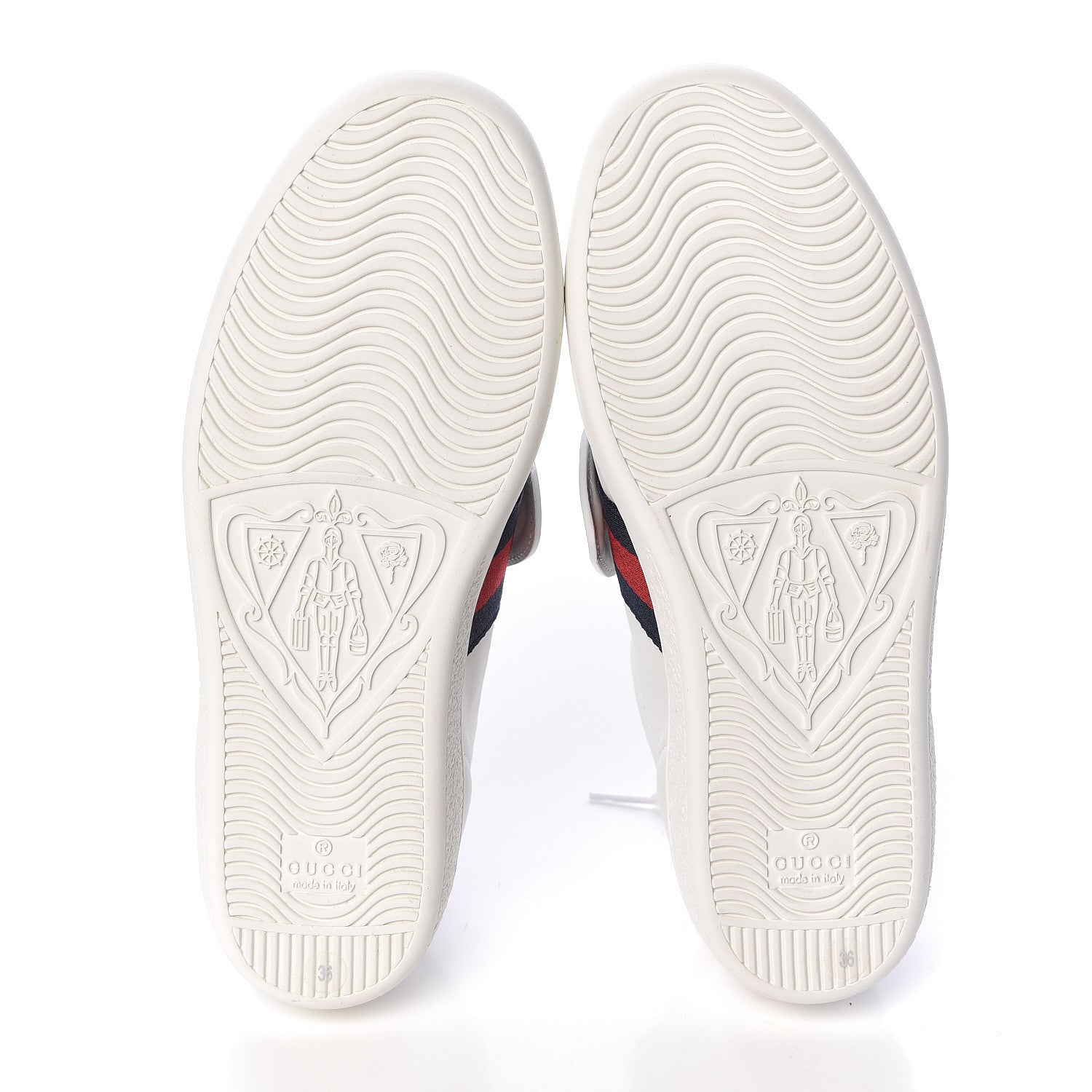 Gucci Calfskin Ayers Web Crystal LOVED Womens New Ace Sneakers 36 White 5 of 9