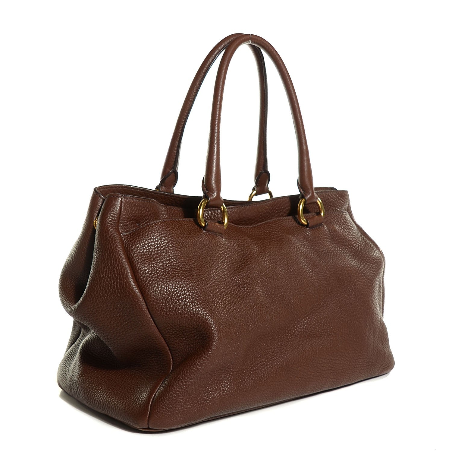 Prada Vitello Daino Tote Bruciato 3 of 12