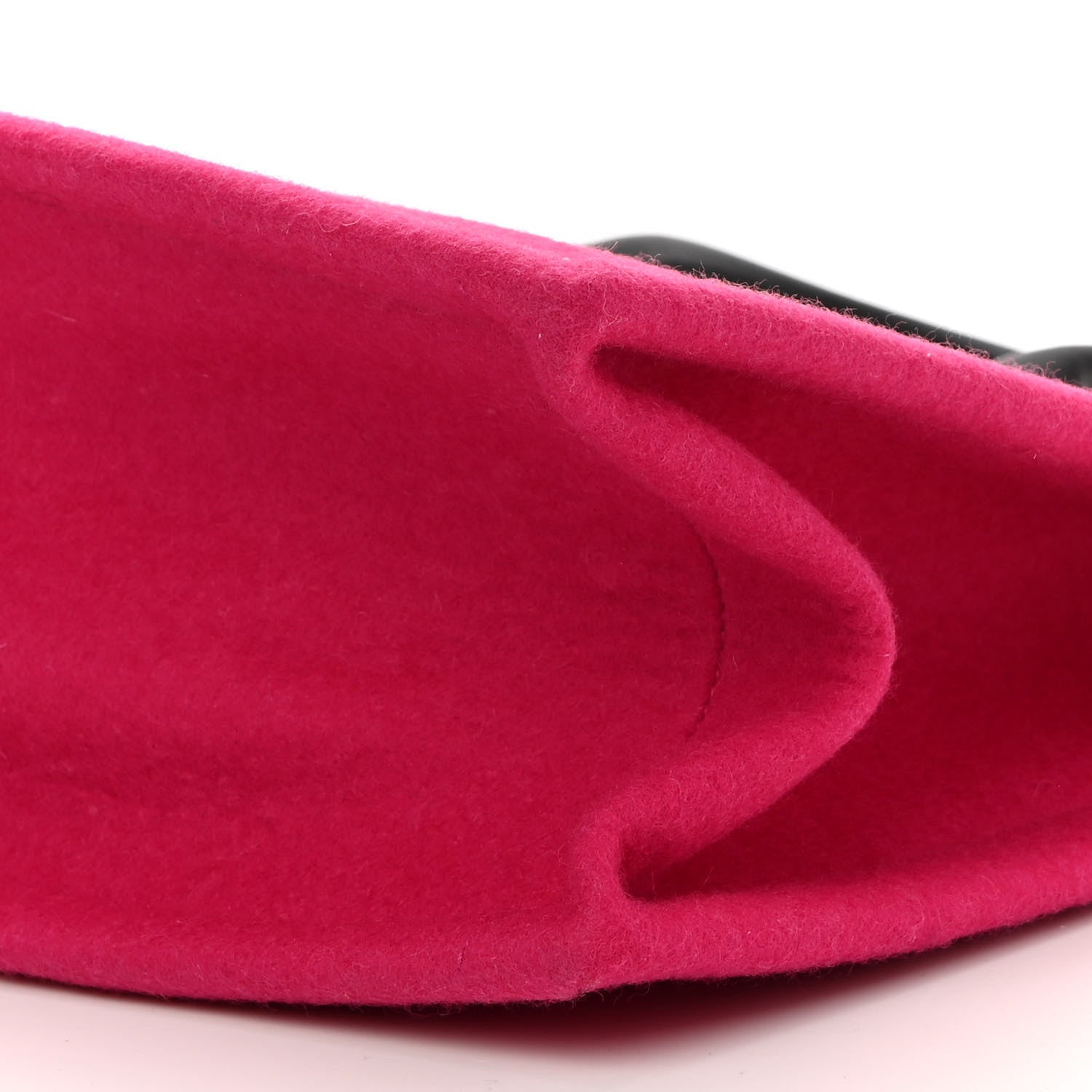 Saint Laurent Wool Rive Gauche Tote Fuchsia 9 of 9