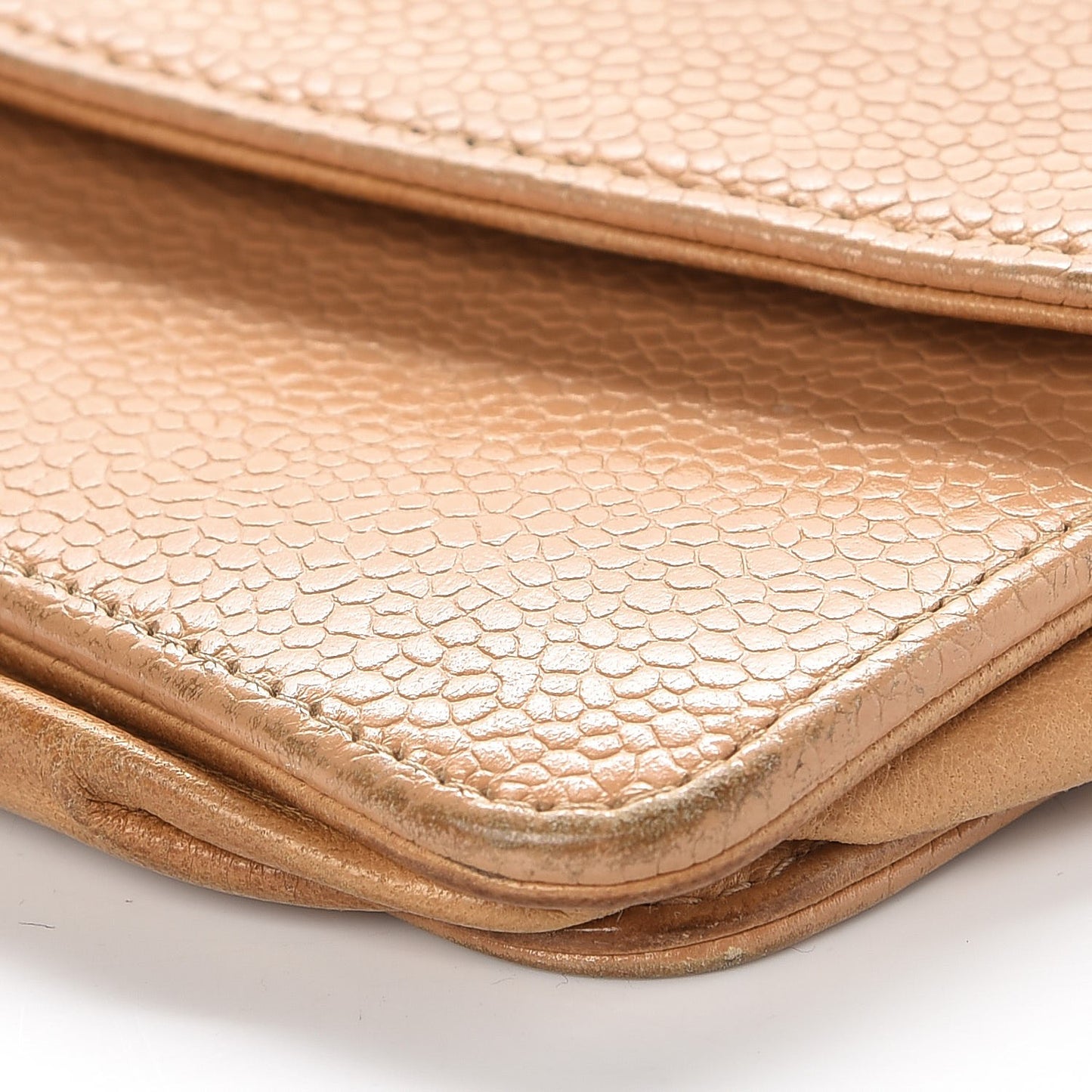 Caviar Timeless CC Wallet On Chain WOC Beige