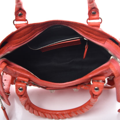 Balenciaga Agneau Giant 12 Silver Hardware Mini City Rose Corail 5 of 17