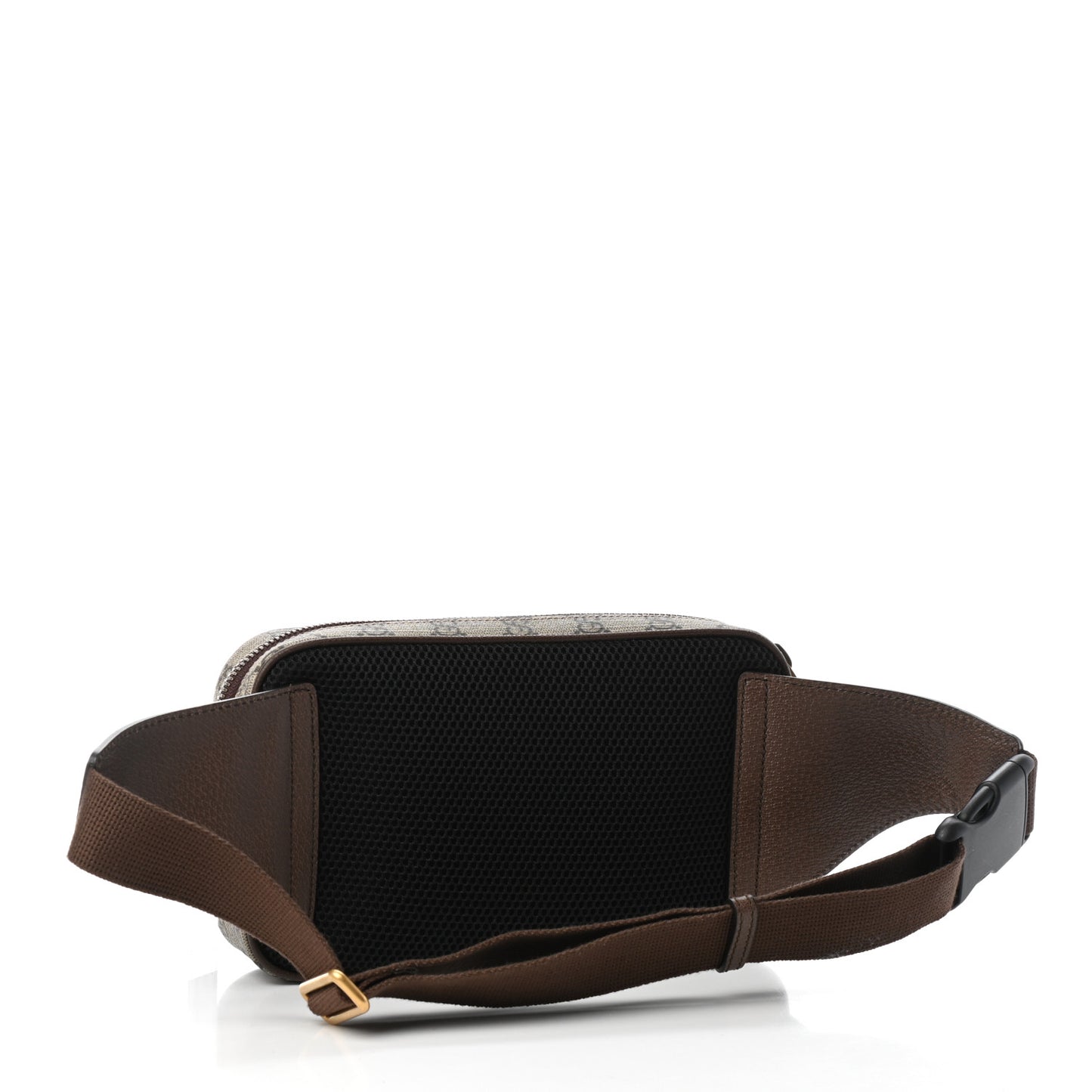 Soft GG Supreme Monogram Medium Ophidia Belt Bag Dark Brown