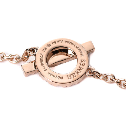 Hermes 18K Rose Gold Diamond Finesse Bracelet SH 4 of 5