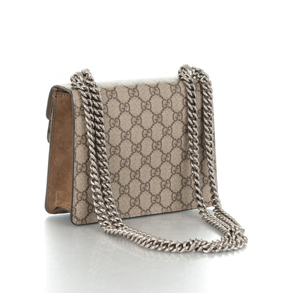 Gucci GG Supreme Monogram Mini Dionysus Shoulder Bag Taupe 3 of 7