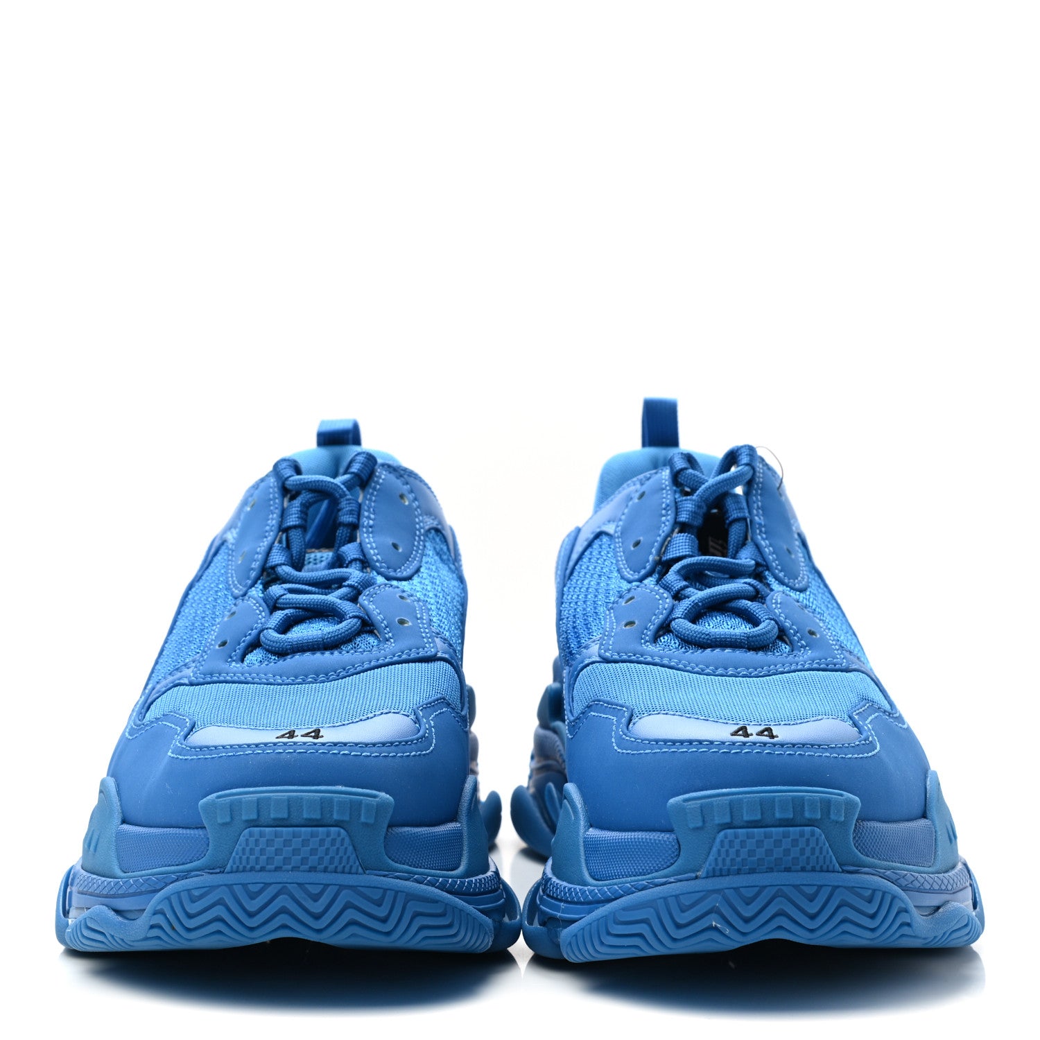 Balenciaga Fabric Mesh Mens Triple S Sneakers 44 Blue 2 of 8