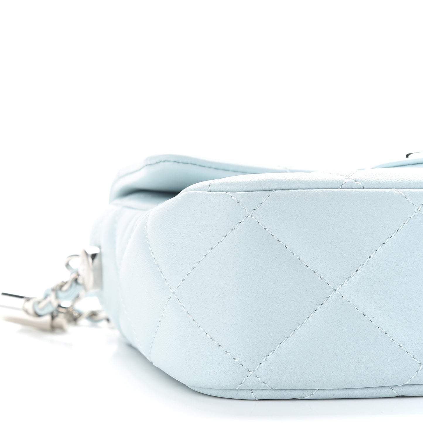 Lambskin Quilted Mini My Perfect Flap Light Blue