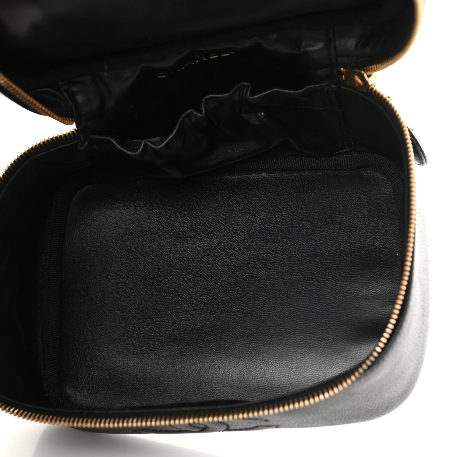 Chanel Caviar CC Vanity Cosmetic Case Black 5 of 9