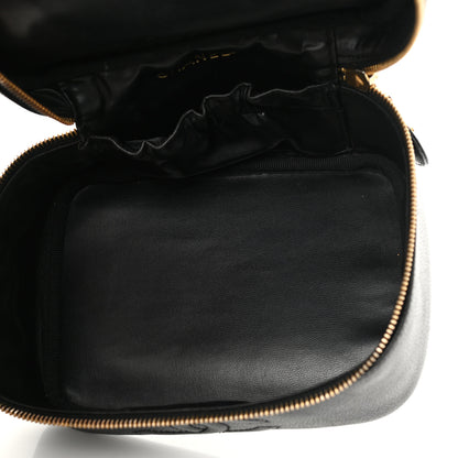 Chanel Caviar CC Vanity Cosmetic Case Black 5 of 9