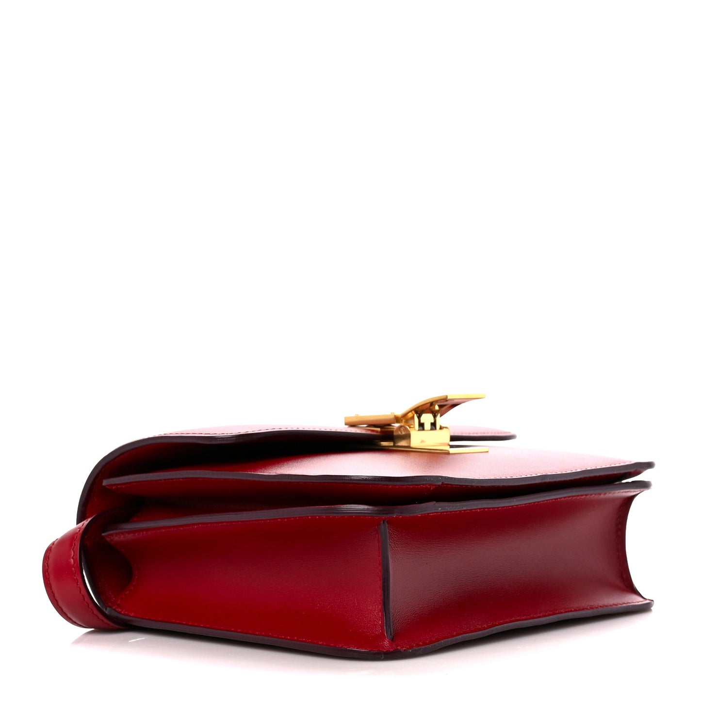 Box Calfskin Teen Classic Box Flap Bag Red