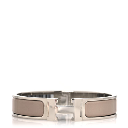 Hermes Enamel Narrow Clic Clac H Bracelet PM Marron Glace 1 of 5